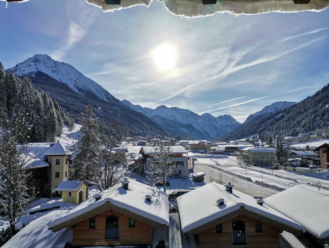 Blick vom Balkon Richtung Talschluss